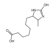 7-(5-methyl-2-oxoimidazolidin-4-yl)heptanoic acid结构式