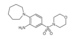 2-AZEPAN-1-YL-5-(MORPHOLIN-4-YLSULFONYL)ANILINE Structure