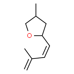 (2R)-Tetrahydro-4β-methyl-2-[(E)-3-methyl-1,3-butadienyl]furan structure