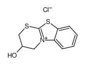 5-hydroxy-4,5-dihydro-6H-benzothiazolo(2,3-b)thiazonium chloride Structure