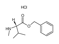 Benzyl (2S)-3-methyl-2-(methylamino)butanoatehydrochloride Structure