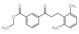 3'-CARBOETHOXY-3-(2,6-DIMETHYLPHENYL)PROPIOPHENONE Structure