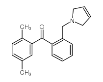 2,5-DIMETHYL-2'-(3-PYRROLINOMETHYL) BENZOPHENONE图片