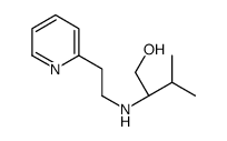 (2S)-3-methyl-2-(2-pyridin-2-ylethylamino)butan-1-ol结构式