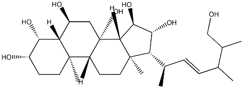 [22E,24ξ,(+)]-5α-Ergosta-22-ene-3β,4β,6α,8,15α,16β,26-heptol picture