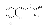 Hydrazinecarboximidamide,2-[(2,3-dichlorophenyl)methylene]-结构式