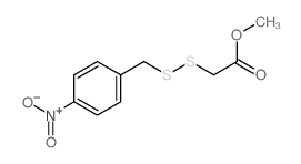 Acetic acid,2-[[(4-nitrophenyl)methyl]dithio]-, methyl ester结构式