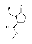 methyl (S)-1-chloromethyl-2-pyrrolidone-5-carboxylate Structure