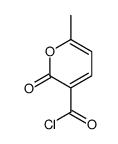 6-methyl-2-oxopyran-3-carbonyl chloride结构式