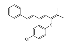 5-(4-chlorophenylsulfanyl)-6-methyl-1-phenylhepta-1,3,5-triene Structure