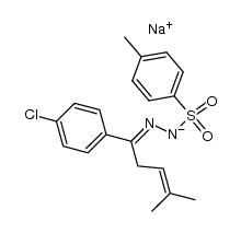 sodium salt of 1-(p-chlorophenyl)-4-methyl-3-penten-1-one N-tosylhydrazone Structure