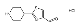 2-(4-piperidinyl)-4-thiazolecarboxaldehyde monohydrochloride结构式