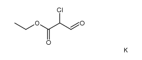 ethyl 2-chloro-3-oxopropanoate potassium salt结构式