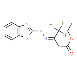 ETHYL 4-AZA-4-(BENZOTHIAZOL-2-YLAMINO)-3-(TRIFLUOROMETHYL)BUT-3-ENOATE Structure