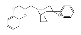 9-(2,3-dihydro-1,4-benzodioxin-3-ylmethyl)-3-phenyl-9-azabicyclo[3.3.1]nonan-3-ol结构式