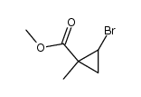 2-bromo-1-methylcyclopropanecarboxylic acid methyl ester Structure