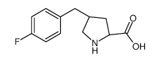 (4R)-4-[(4-氟苯基)甲基]-l-脯氨酸结构式