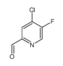 4-chloro-5-fluoropyridine-2-carbaldehyde结构式