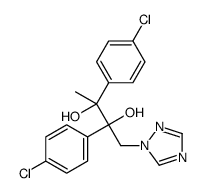 (2R,3S)-2,3-bis(4-chlorophenyl)-1-(1,2,4-triazol-1-yl)butane-2,3-diol结构式