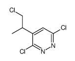 3,6-dichloro-4-(1-chloropropan-2-yl)pyridazine Structure