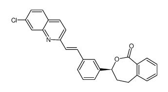 (3S)-3-[3-[(E)-2-(7-chloro-2-quinolinyl)ethenyl]phenyl]-4,5-dihydro-3H-benzo[c]oxepin-1-one图片