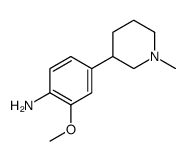 2-methoxy-4-(1-methylpiperidin-3-yl)aniline Structure