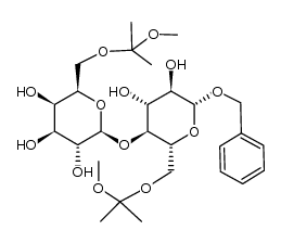 benzyl 6,6'-di-O-(methoxydimethyl) methyl β-lactoside Structure