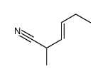 2-methylhex-3-enenitrile结构式