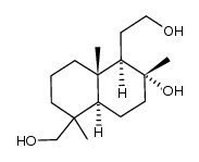 (1R,2R,4aR,8aS)-1-(2-hydroxyethyl)-5-(hydroxymethyl)-2,5,8a-trimethyldecahydronaphthalen-2-ol结构式