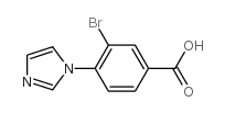 3-BROMO-4-(1H-IMIDAZOL-1-YL)BENZOIC ACID Structure