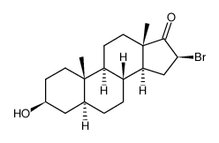 5α-Androstan-16β-bromo−3α−ol−17−one结构式