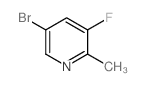 5-Bromo-3-fluoro-2-methylpyridine structure