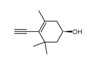 (R)-4-ethynyl-3,5,5-trimethylcyclohex-3-en-1-ol Structure