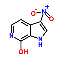 7-Hydroxy-3-nitro-6-azaindole结构式