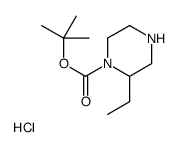 1-N-(TERT-BUTOXYCARBONYL)-2-ETHYL-PIPERAZINE-HCl Structure