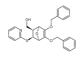 [(1S,2S,3S,4S)-5,6-dibenzyloxy-3-(2-pyridylthio)-7-oxabicyclo[2.2.1]hept-5-en-2-yl]methanol Structure