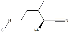 (2s)-2-amino-3-methylpentanenitrile hcl Structure