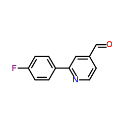 2-(4-Fluorophenyl)isonicotinaldehyde structure