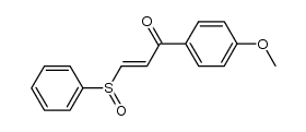 1-p-methoxyphenyl-3-phenylsulfinul-2-propen-1-one结构式