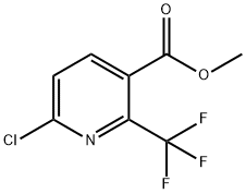 Methyl 6-chloro-2-(trifluoromethyl)nicotinate结构式