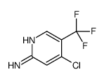 4-chloro-5-(trifluoromethyl)pyridin-2-amine structure