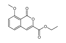 8-methoxyisocoumarin-3-carboxylic acid ethyl ester Structure