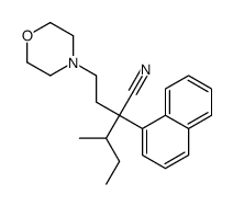 α-(1-Methylpropyl)-α-(2-morpholinoethyl)-1-naphthaleneacetonitrile结构式