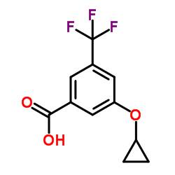 3-(Cyclopropyloxy)-5-(trifluoromethyl)benzoic acid Structure