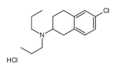 6-chloro-N,N-dipropyl-tetralin-2-amine hydrochloride Structure