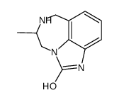 4,5,6,7-tetrahydro-5-methylimidazo(4,5,1-jk)(1,4)benzodiazepin-2(1H)-one结构式