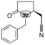 (S)-1-BENZYL-5-OXO-PYRROLIDIN-2-YL ACETONITRILE Structure