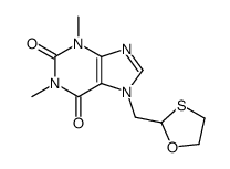 1,3-dimethyl-7-(1,3-oxathiolan-2-ylmethyl)purine-2,6-dione Structure