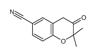 2,2-dimethyl-3-oxo-4H-chromene-6-carbonitrile Structure