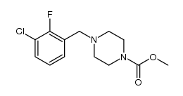 methyl 4-(3-chloro-2-fluorobenzyl)piperazine-1-carboxylate Structure